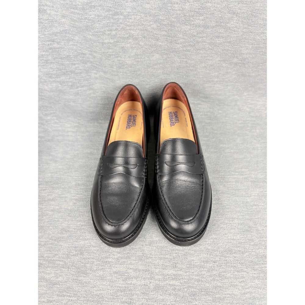 Samuel Hubbard Tailored Traveler Loafers Womens 8M Black Leather Penny Comfort - Picture 12 of 12